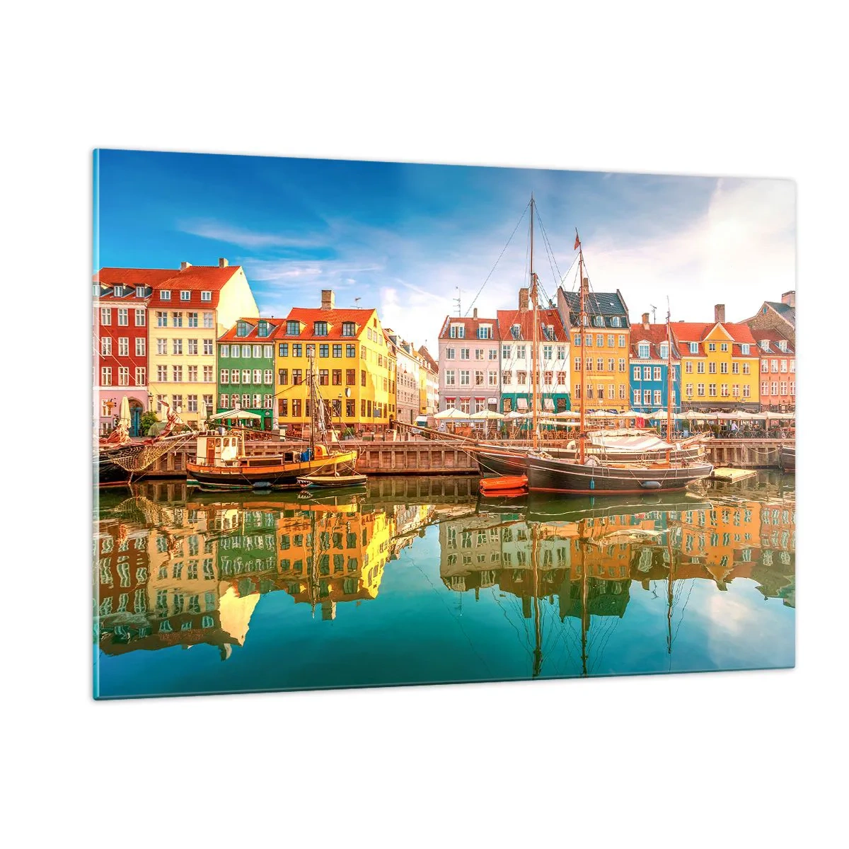 Obraz na skle - Pri vode hladkej ako zrkadlo - 120x80 cm