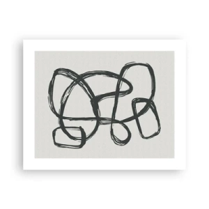 Plagát - Abstrakcie v slučke - 50x40 cm