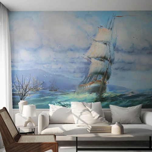 Fototapeta Standard Eco - Šťastnú cestu - Plachetnica, More, plachtenie - 350x256 cm