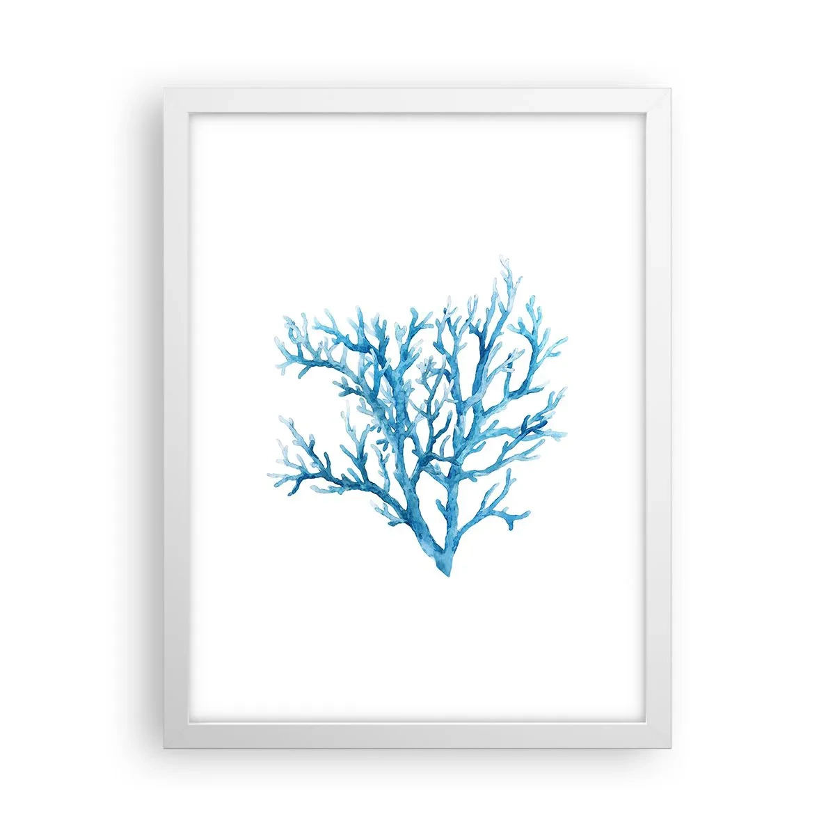 Plagát v bielom ráme - Morský filigrán - 30x40 cm