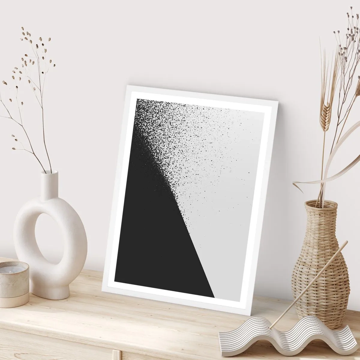 Plagát v bielom ráme - Rýchlejšie a rýchlejšie, viac a viac - 61x91 cm
