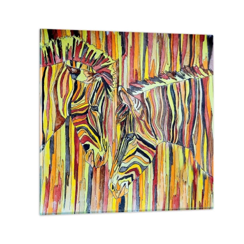 Obraz na skle - Takže ty tiež… - 50x50 cm