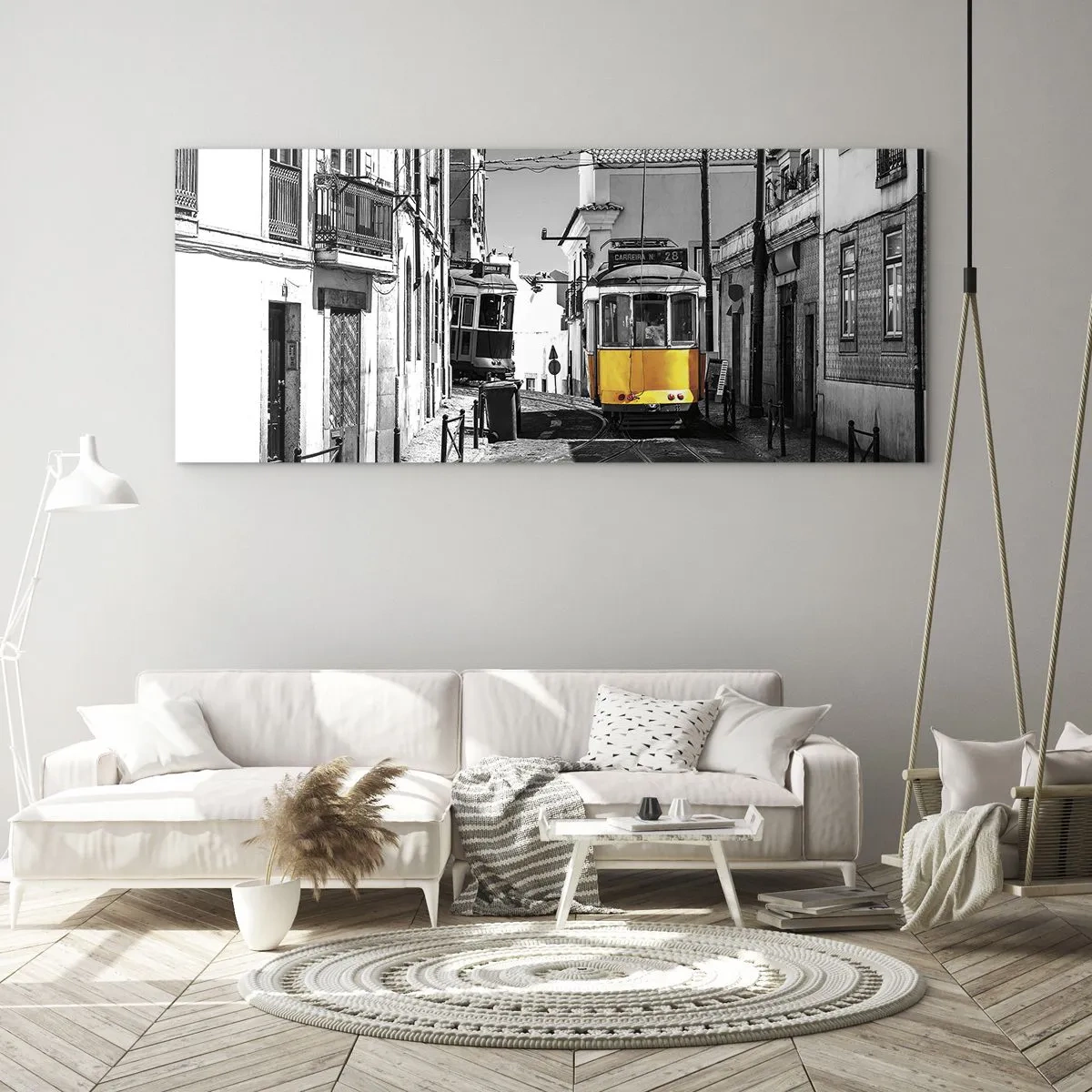 Obraz na skle - Duch Lisabonu - 100x40 cm