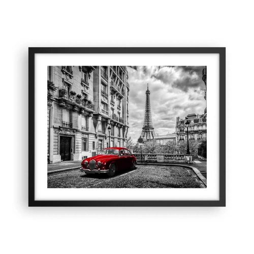 Plagát v čiernom ráme - Dravec v meste - 50x40 cm