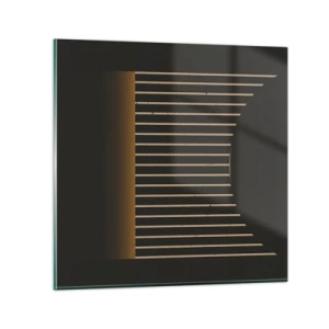 Obraz na skle - Preskúmať temnotu - 30x30 cm