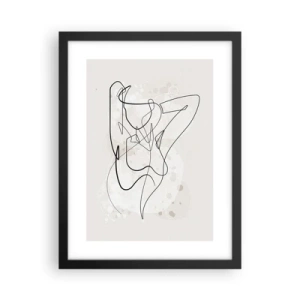 Plagát v čiernom ráme - Umenie zvádzania - 30x40 cm