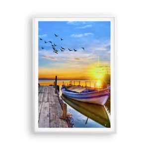 Plagát v bielom ráme - Dovidenia, do zajtrajška - 70x100 cm