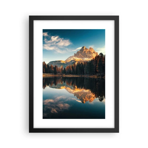 Plagát v čiernom ráme - Dvojitá krajina - 30x40 cm