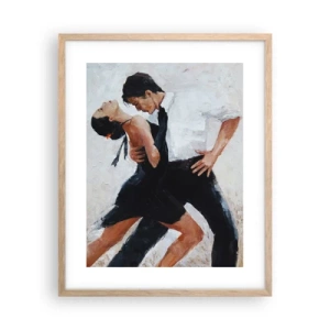 Plagát v ráme zo svetlého duba - Tango mojich túžob a snov - 40x50 cm