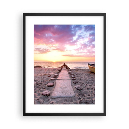 Plagát v čiernom ráme - Okamih hlbokého zážitku - 40x50 cm