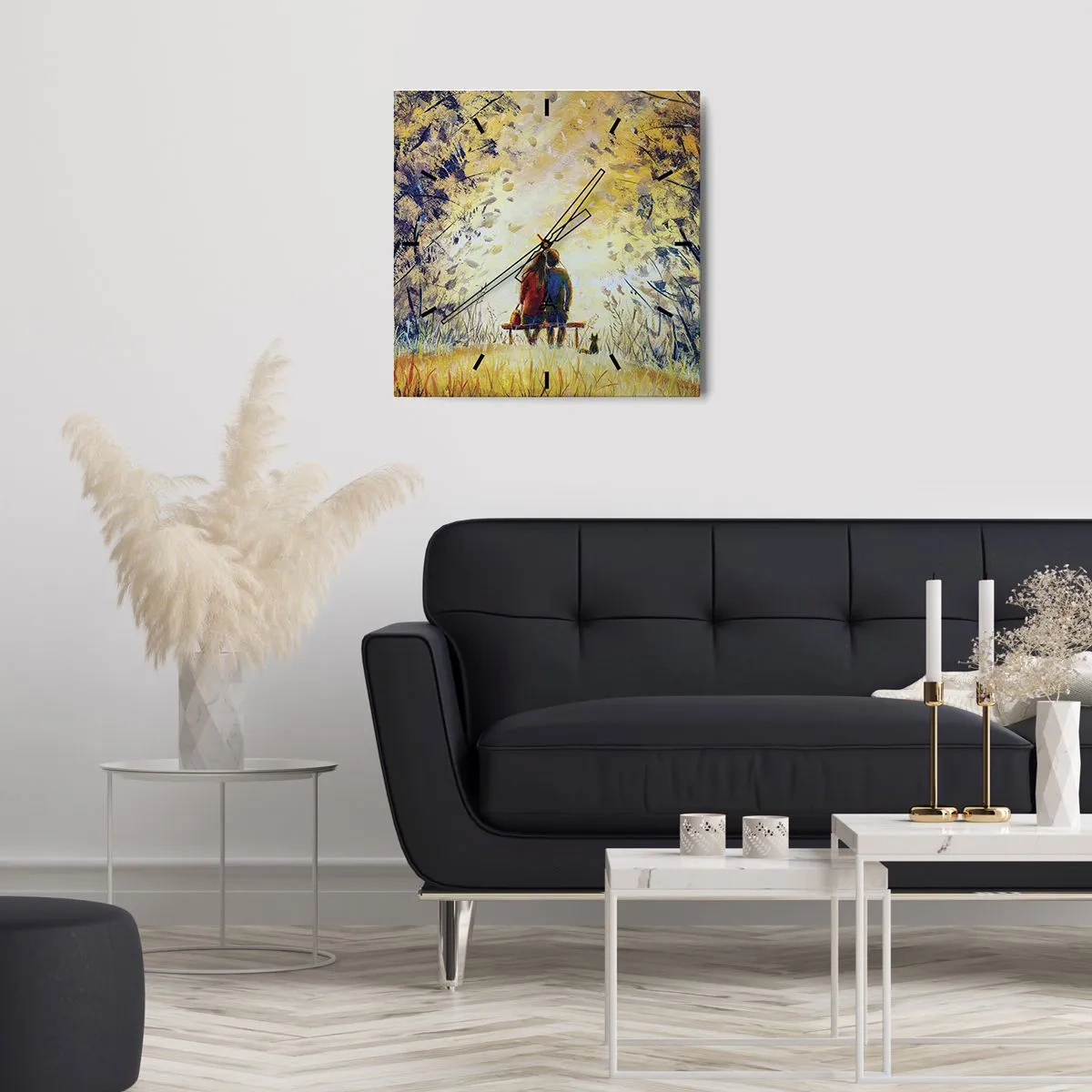 Nástenné hodiny - Magický okamih - 30x30 cm