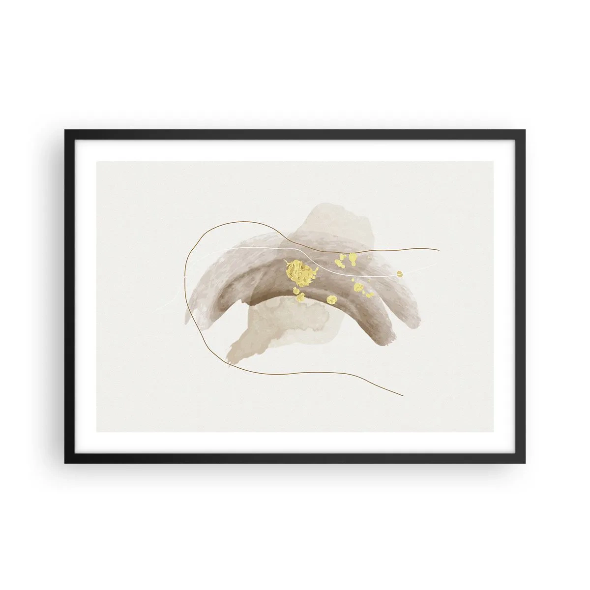 Plagát v čiernom ráme - Vesmírna bytosť - 70x50 cm