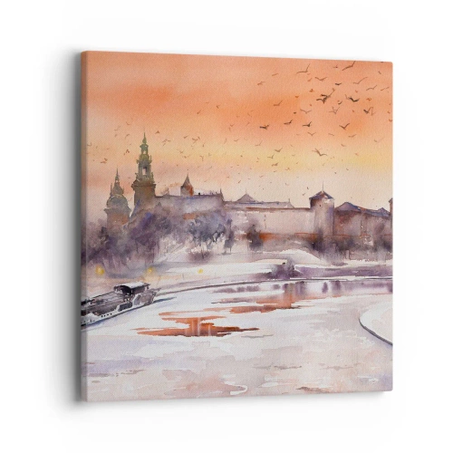 Obraz na plátne - Kráľovský západ slnka - 40x40 cm