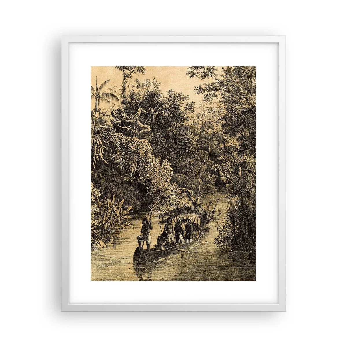 Plagát v bielom ráme - Výlet k zdroju - 40x50 cm