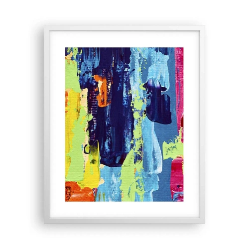 Plagát v bielom ráme - Život je krásny! - 40x50 cm