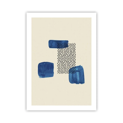 Plagát - Abstraktné kvarteto - 50x70 cm