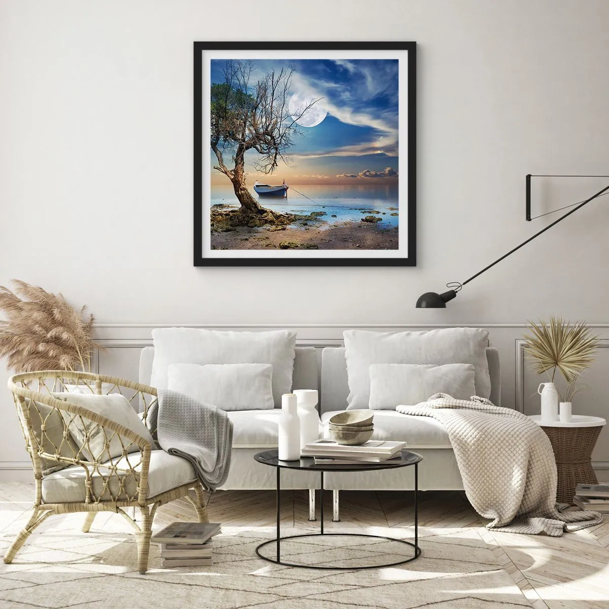 Plagát v čiernom ráme - Je to koniec alebo začiatok? - 60x60 cm