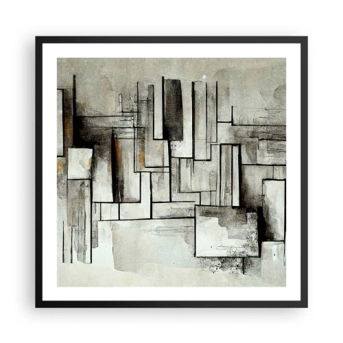 Plagát v čiernom ráme - Sila jednoduchosti - 60x60 cm