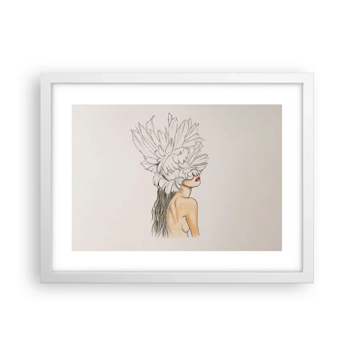 Plagát v bielom ráme - Vrchol krásy - 40x30 cm