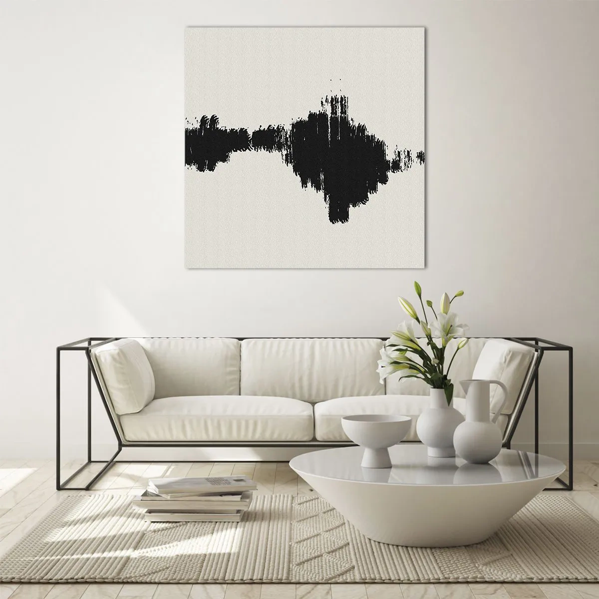 Obraz na skle - Vibrácie predstavivosti - 70x70 cm