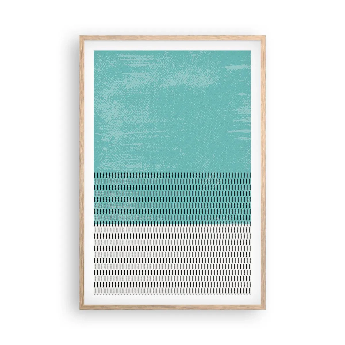 Plagát v ráme zo svetlého duba - Vyvážená kompozícia - 61x91 cm