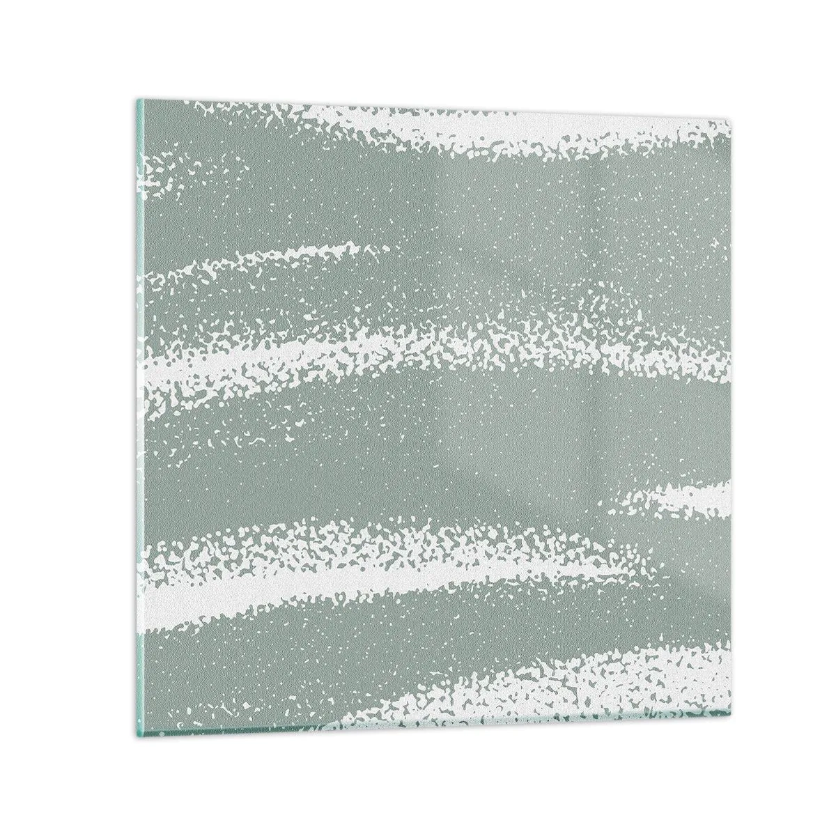 Obraz na skle - Abstrakcia v zimnom štýle - 40x40 cm