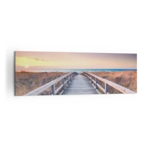 Obraz na plátne - Baltská večerná polárna žiara - 160x50 cm