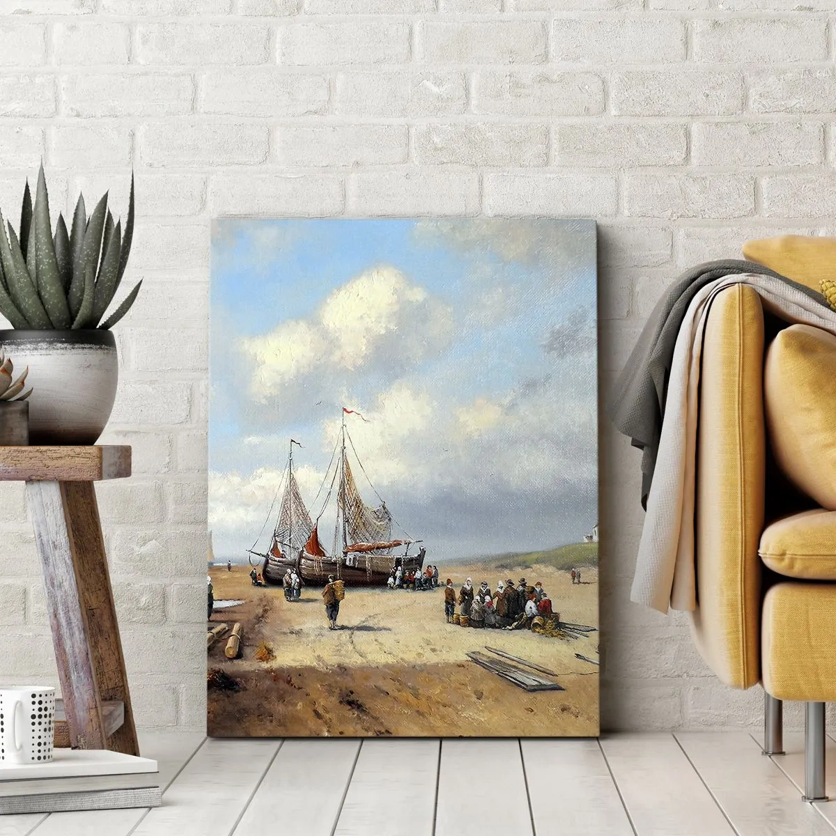 Obraz na plátne - Po úspešnom rybolove - 50x70 cm
