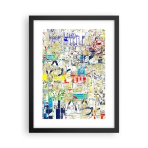 Plagát v čiernom ráme - Proste poteší oči - 30x40 cm