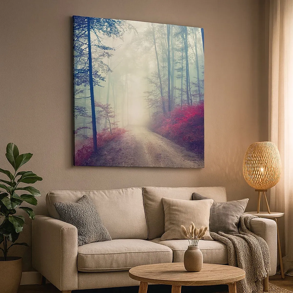 Obraz na plátne - Je dobre vstať s východom slnka - 30x30 cm