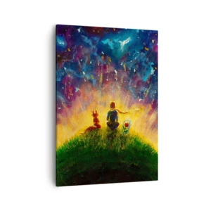 Obraz na plátne - Láska a priateľstvo - celý svet - 50x70 cm