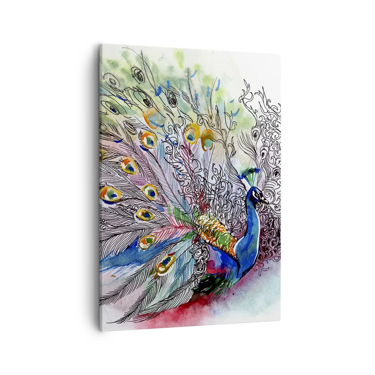 Obraz na plátne - S pýchou proti šedi - 50x70 cm