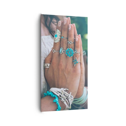 Obraz na plátne - Vitajte v centre bytia - 65x120 cm