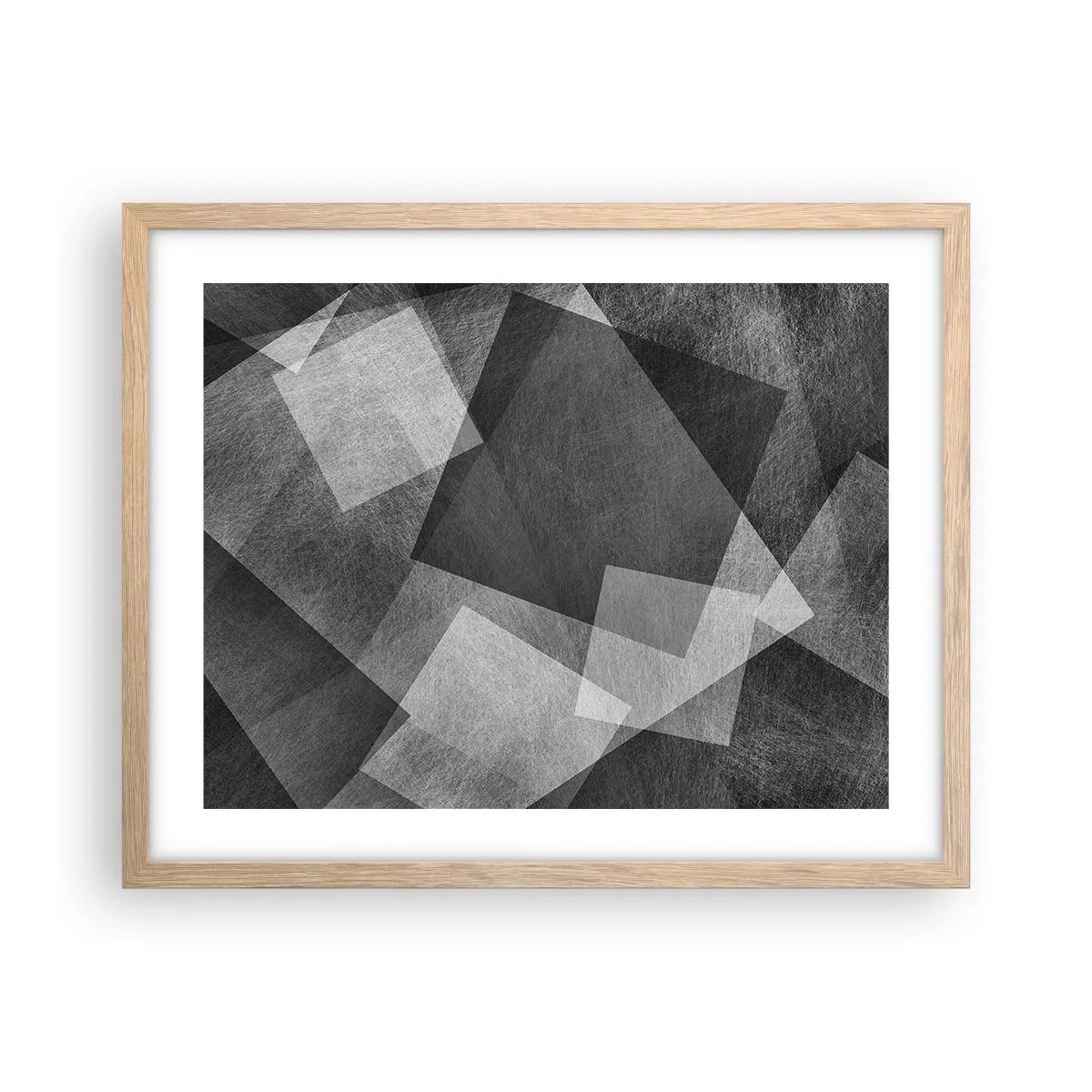 Plagát v ráme zo svetlého duba - Odveký symbol trvalosti a poriadku - 50x40 cm