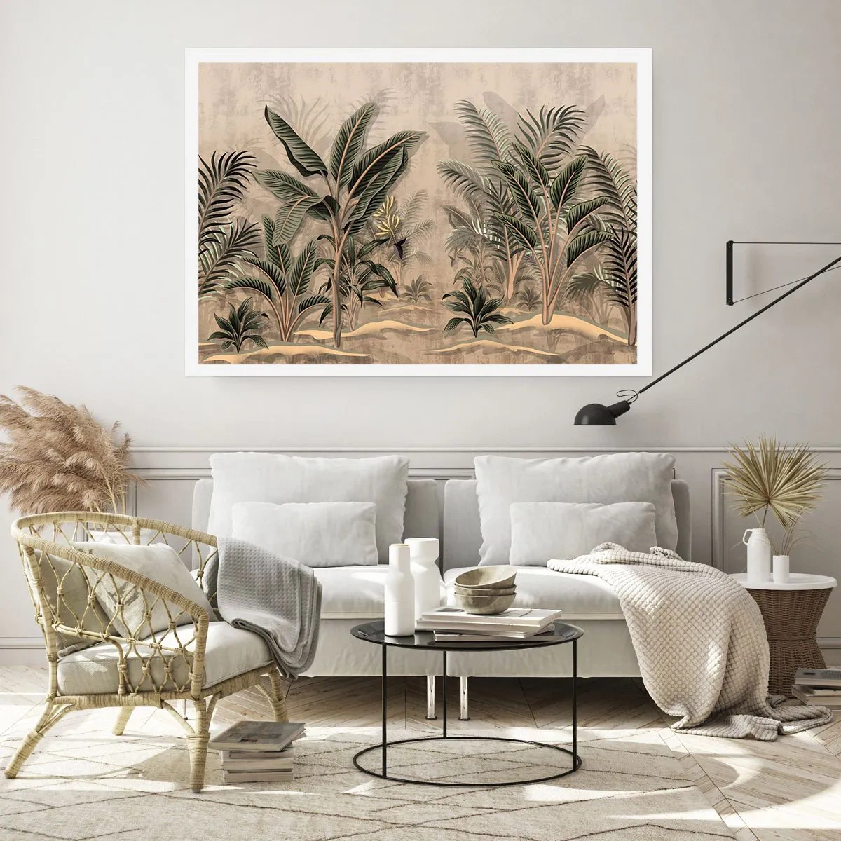 Plagát - Rytina v koloniálnom štýle - 70x50 cm