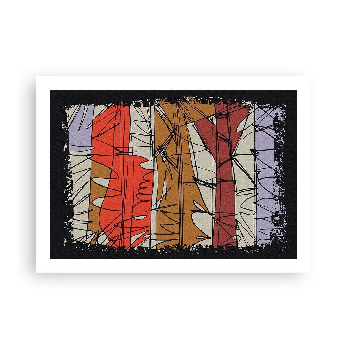 Plagát - Spontánna kompozícia - 70x50 cm