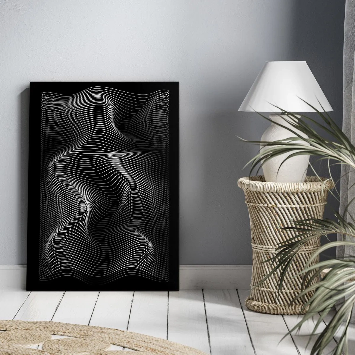 Obraz na plátne - Tanec svetla v priestore - 50x70 cm