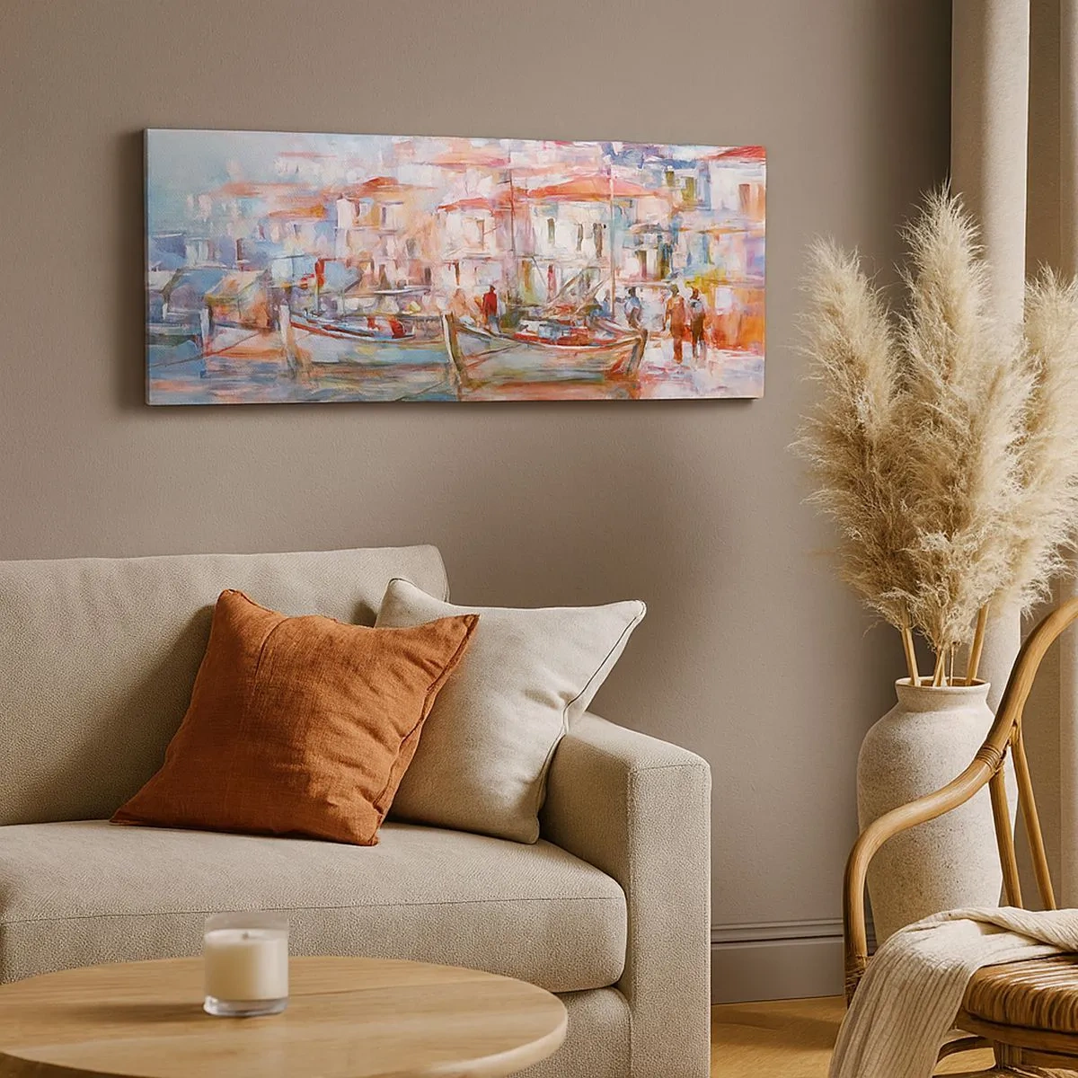 Obraz na plátne - Pastelová dovolenka - 100x40 cm