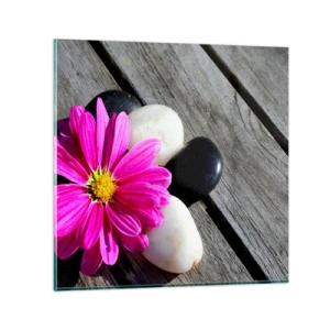 Obraz na skle - Odpočinok na móle - 50x50 cm