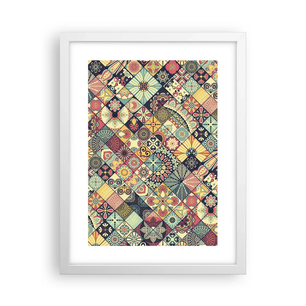 Plagát v bielom ráme - Marocká vízia - 30x40 cm