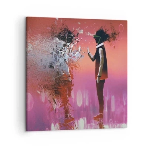 Obraz na plátne - Je možné nahliadnuť do seba? - 50x50 cm