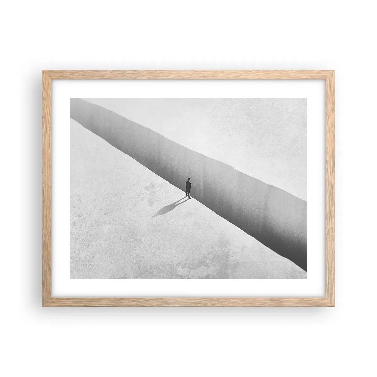 Plagát v ráme zo svetlého duba - Jasný cieľ - 50x40 cm