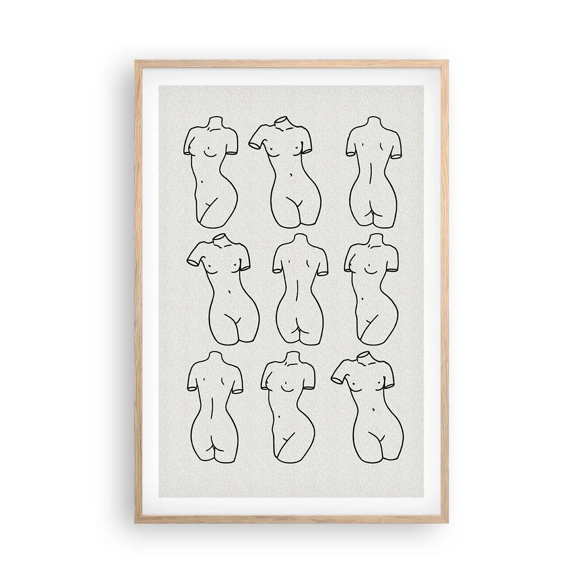 Plagát v ráme zo svetlého duba - Iba Venuša - 61x91 cm