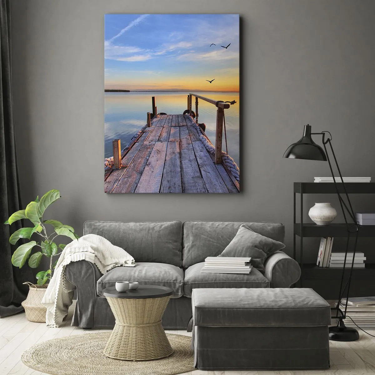 Obraz na plátne - Ísť pred seba smerom k slnku - 65x120 cm