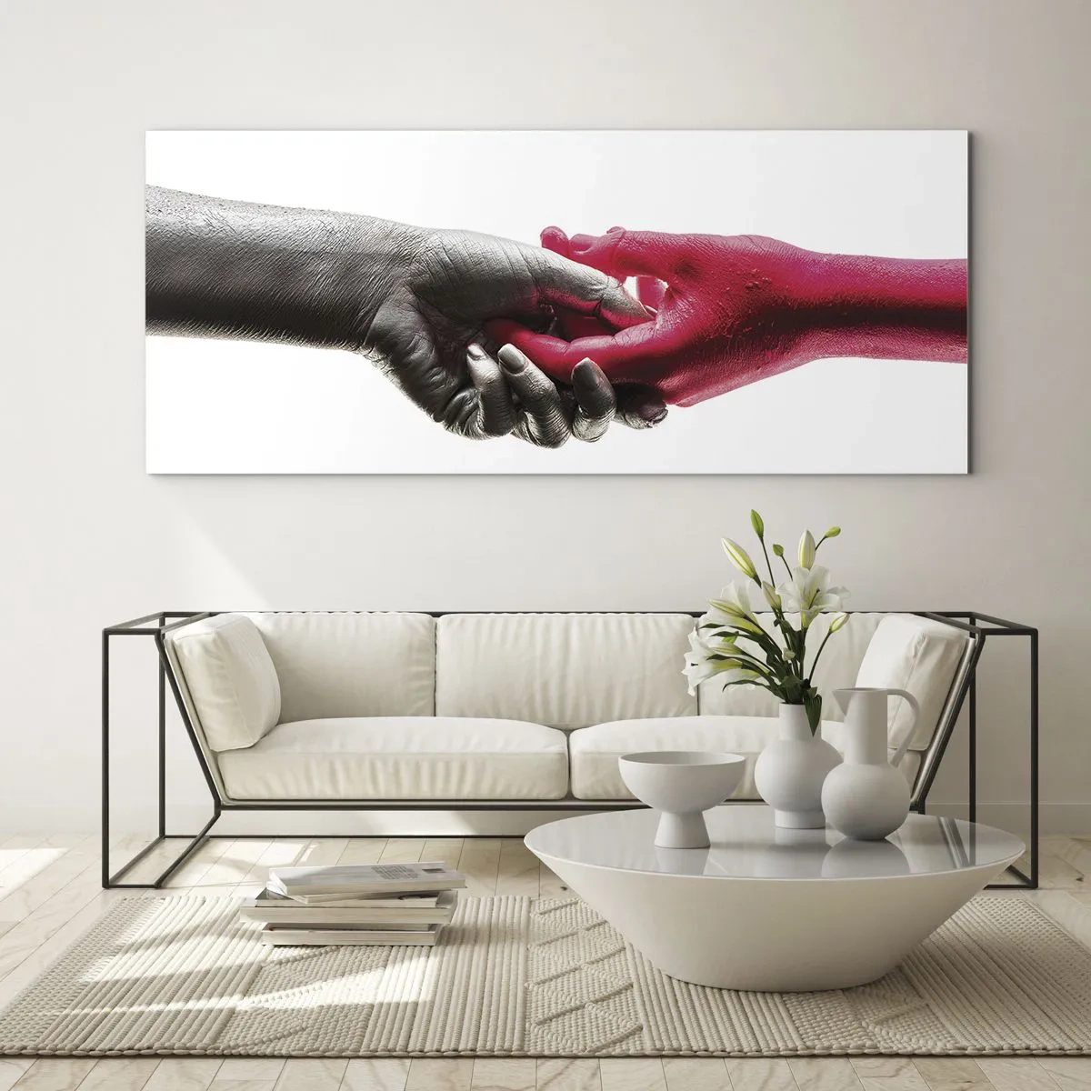 Obraz na skle - Spolu aj keď sme odlišní - 120x50 cm