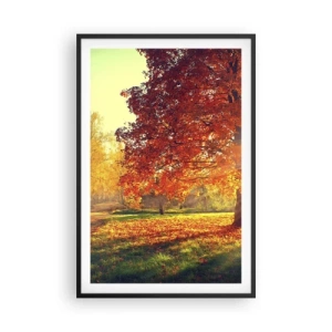 Plagát v čiernom ráme - Červené je krásne - 61x91 cm