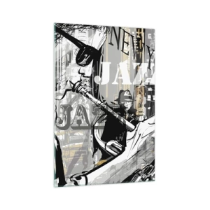 Obraz na skle - V rytme New Yorku - 70x100 cm
