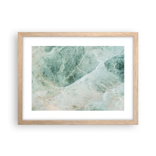 Plagát v ráme zo svetlého duba - Vznešený chlad kameňa - 40x30 cm