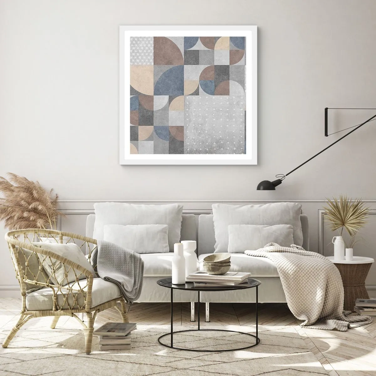 Plagát v bielom ráme - Keramická fantázia - 40x40 cm