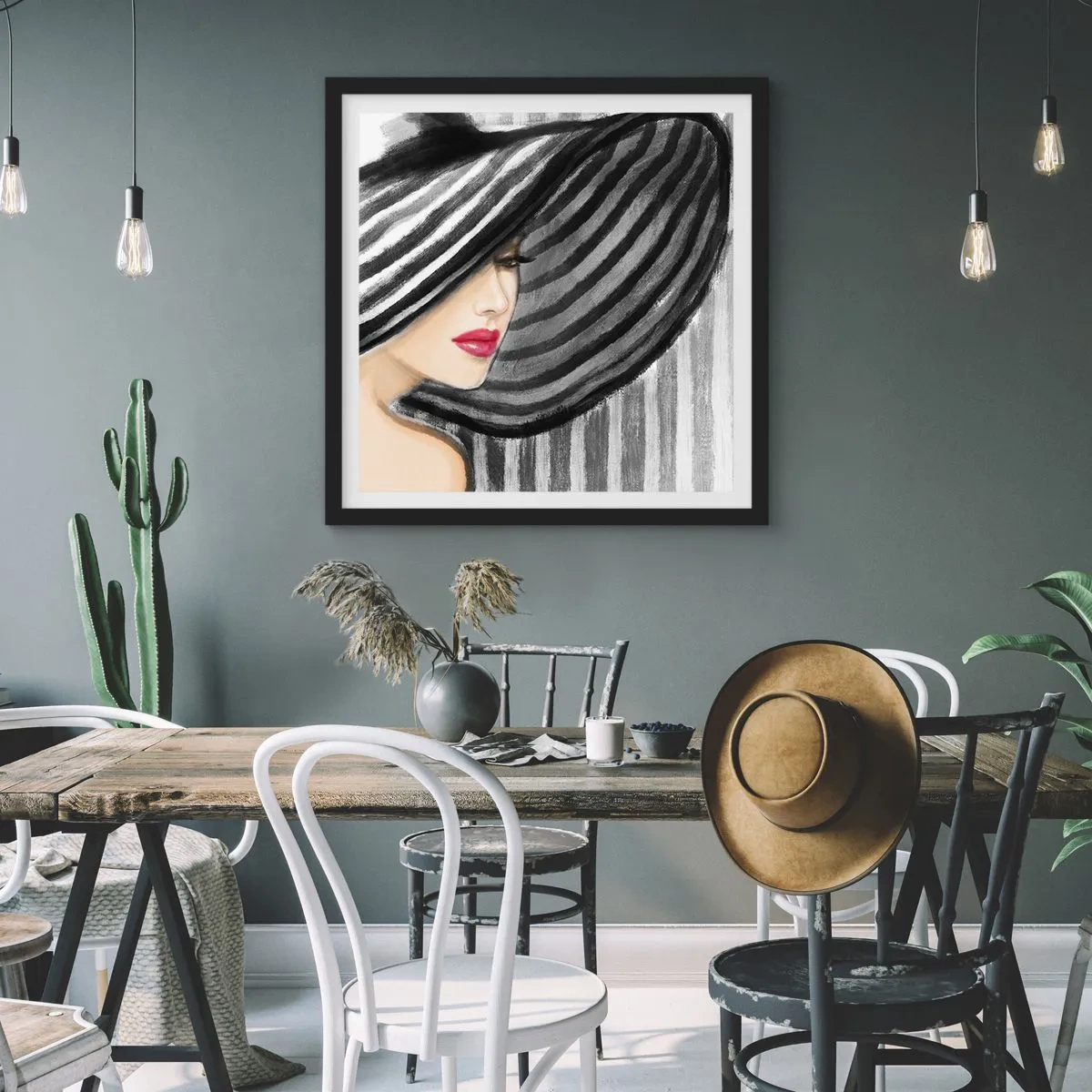 Plagát v čiernom ráme - Kde ťa hľadať? - 60x60 cm